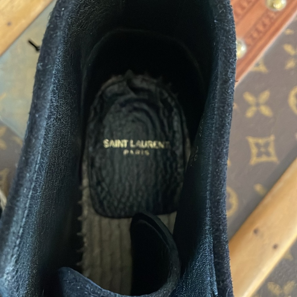 Saint Laurent Moccasin Ankle Booties Black Size 40 - Picture 3 of 11